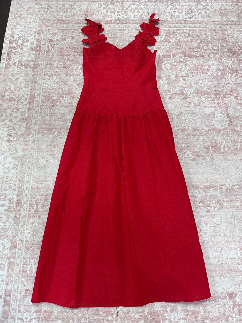 NWT 🌹 Commense Floral Strap Drop Waist Dress - Picture 4 of 14